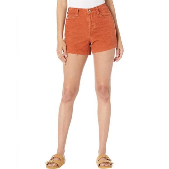 AG Adriano Goldschmied - Alexxis Cord Short in Sulfur Bedrock - Picture 1 of 3